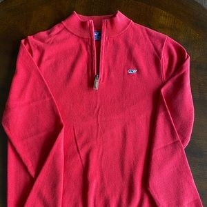 Boys Vineyard Vine Classic Zip Mock Neck Sweater